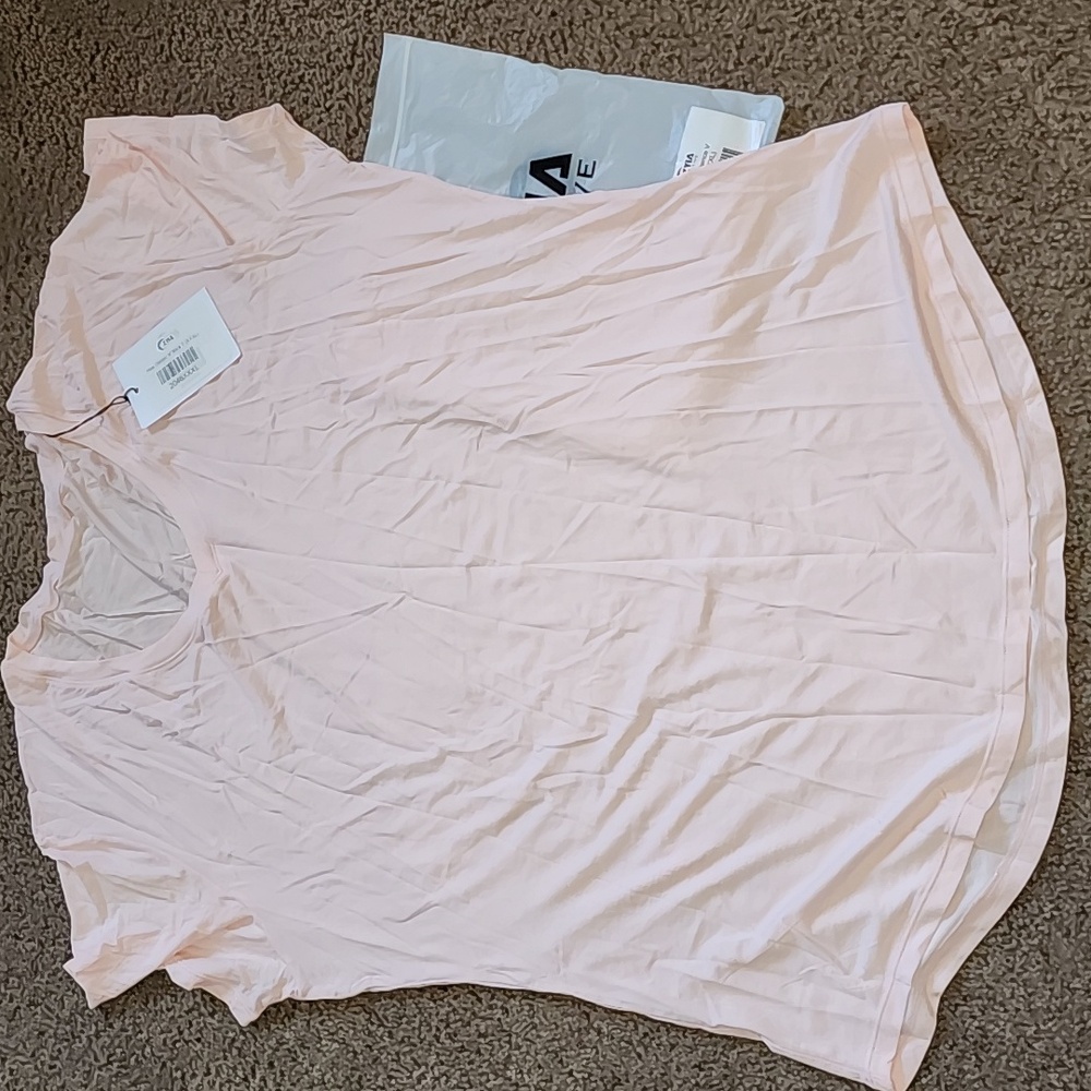 Zyia Pink Consceince V-Neck Tee